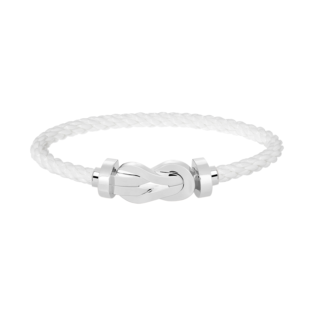 [Everoly JW]CHANCE LARGE 8 FIGURE BUCKLE NO DIAMOND BRACELET SILVER