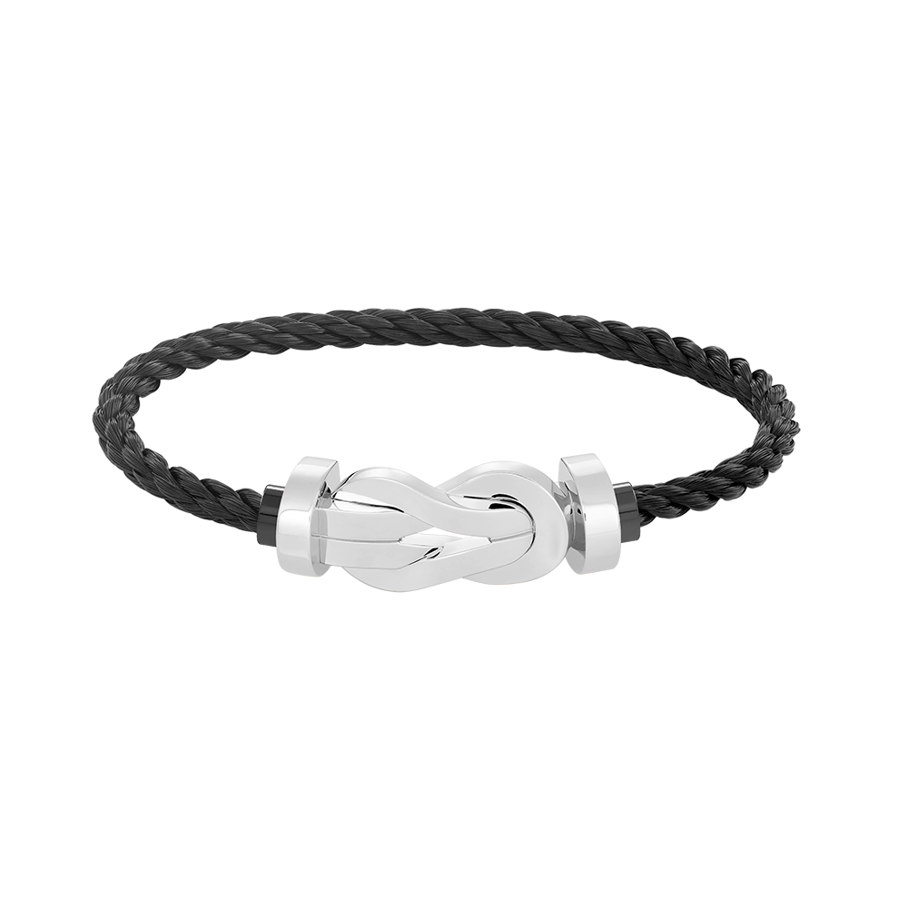 [Everoly JW]CHANCE LARGE 8 FIGURE BUCKLE NO DIAMOND BRACELET SILVER