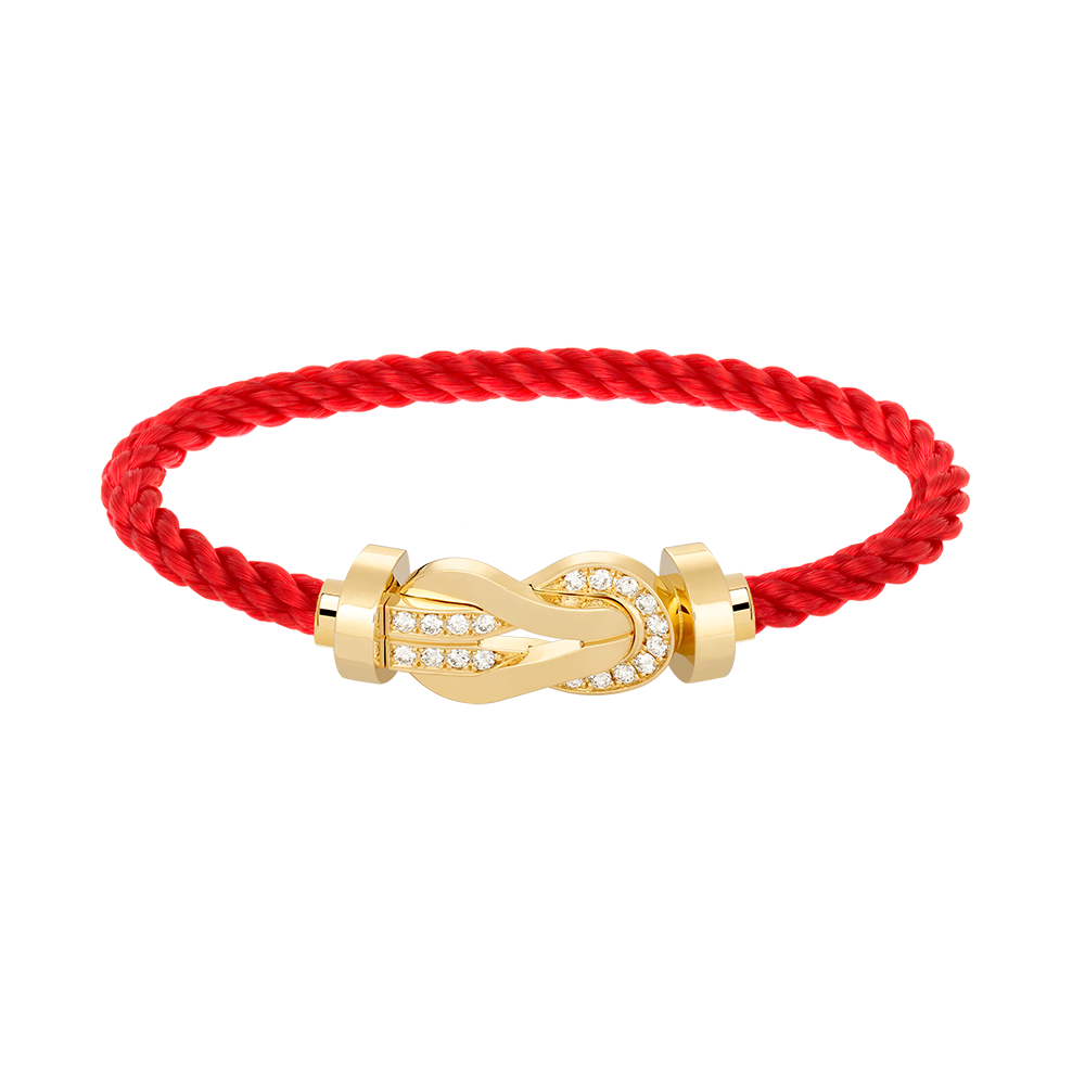 [Everoly JW]CHANCE LARGE 8 FIGURE BUCKLE HALF DIAMOND BRACELET GOLD