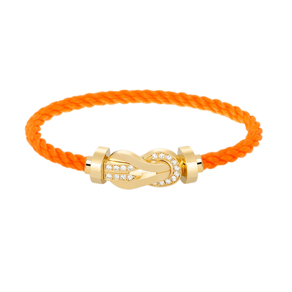 [Everoly JW]CHANCE LARGE 8 FIGURE BUCKLE HALF DIAMOND BRACELET GOLD