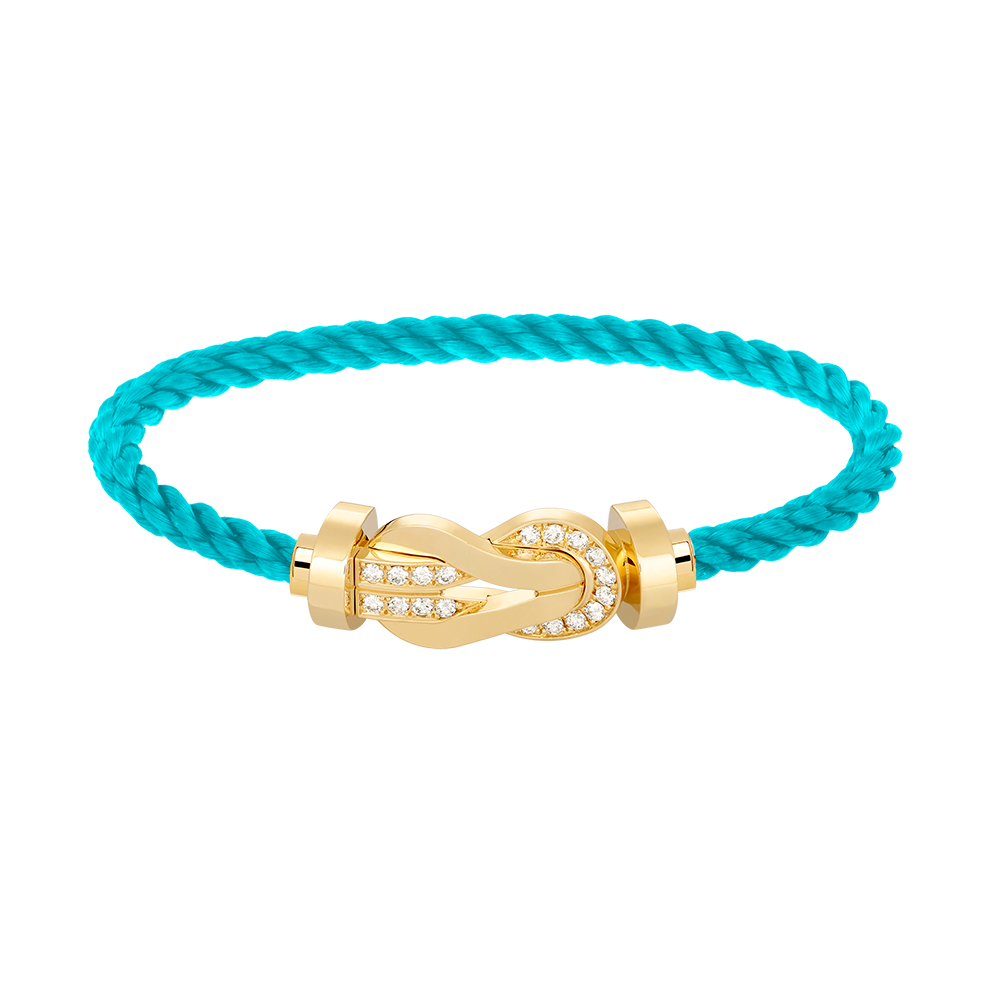 [Everoly JW]CHANCE LARGE 8 FIGURE BUCKLE HALF DIAMOND BRACELET GOLD