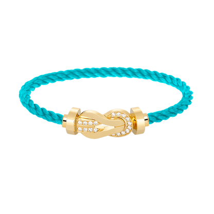 [Everoly JW]CHANCE LARGE 8 FIGURE BUCKLE HALF DIAMOND BRACELET GOLD