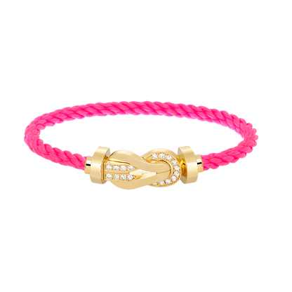 [Everoly JW]CHANCE LARGE 8 FIGURE BUCKLE HALF DIAMOND BRACELET GOLD