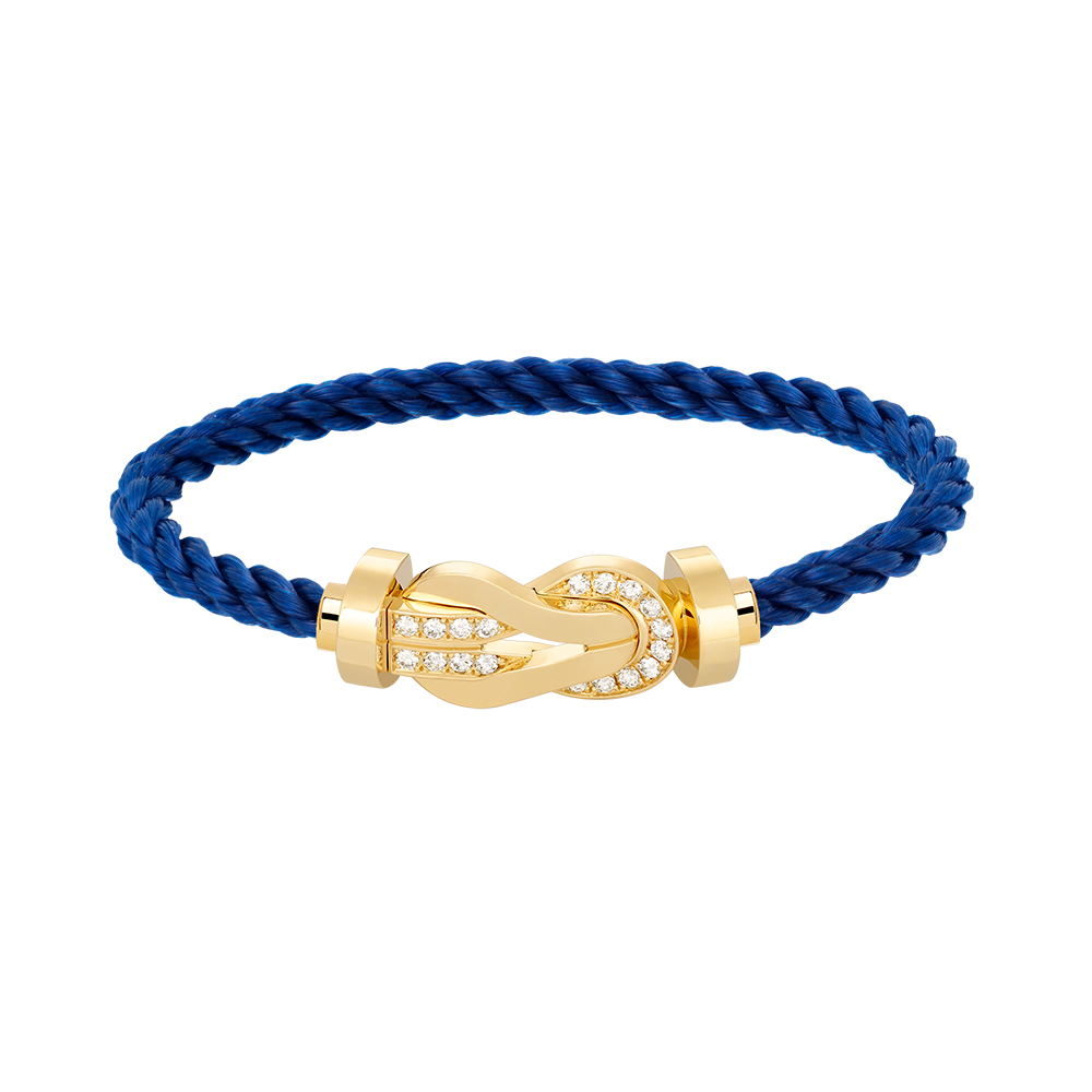 [Everoly JW]CHANCE LARGE 8 FIGURE BUCKLE HALF DIAMOND BRACELET GOLD