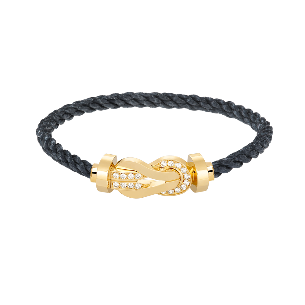 [Everoly JW]CHANCE LARGE 8 FIGURE BUCKLE HALF DIAMOND BRACELET GOLD