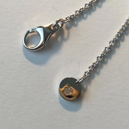 [Everoly JW]ZERO 1 BLACK CERAMIC SILVER NECKLACE