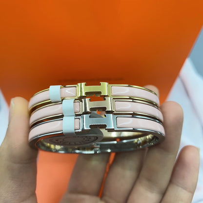 [Everoly JW]CLASSIC HM CLIC  PINK 8MM ENAMEL BRACELET