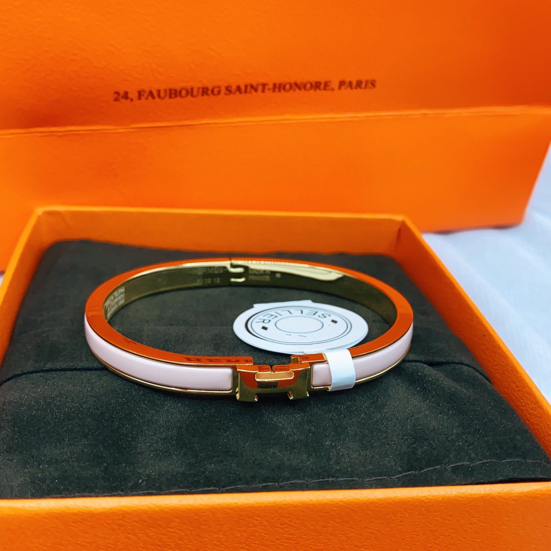 [Everoly JW]CLASSIC HM CLIC  PINK 8MM ENAMEL BRACELET