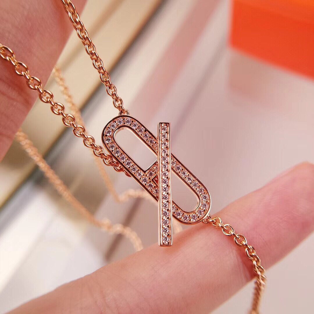 [Everoly JW]HM FIRE PIG NOSE NECKLACE TRENDY STREET