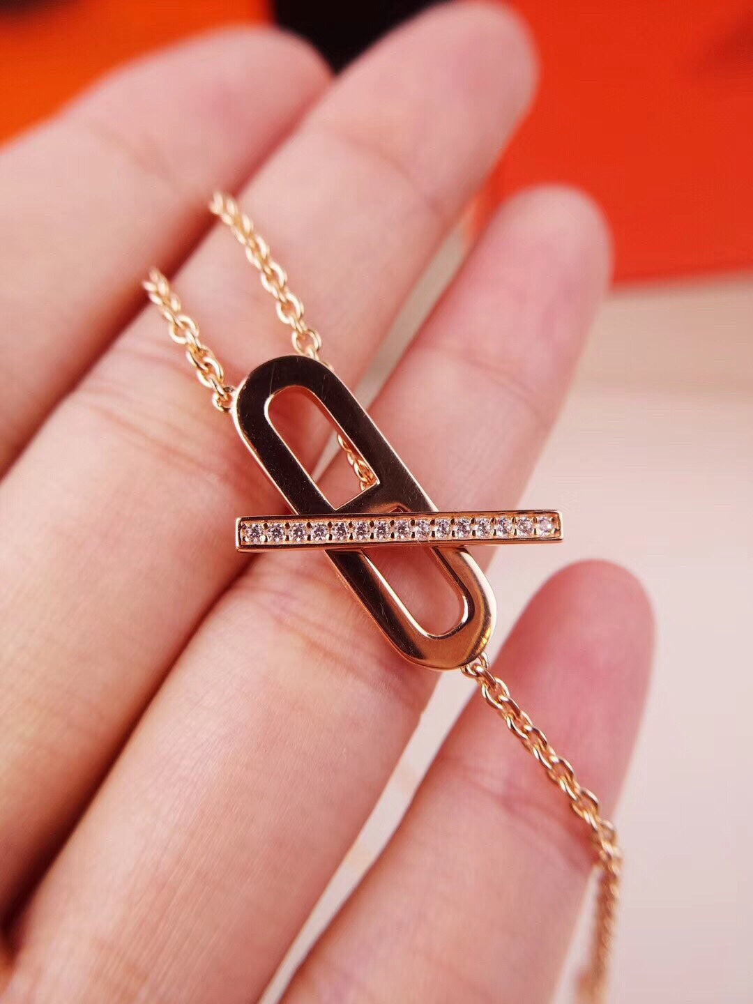 [Everoly JW]HM FIRE PIG NOSE NECKLACE TRENDY STREET