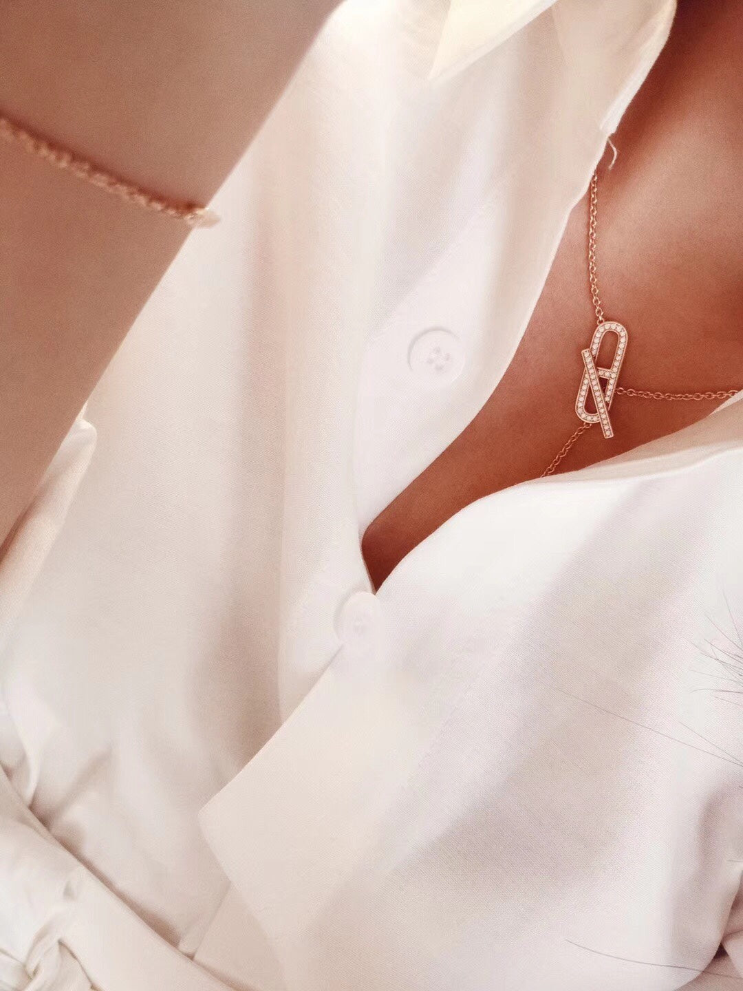[Everoly JW]HM FIRE PIG NOSE NECKLACE TRENDY STREET
