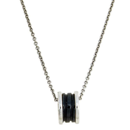 [Everoly JW]ZERO 1 BLACK CERAMIC SILVER NECKLACE