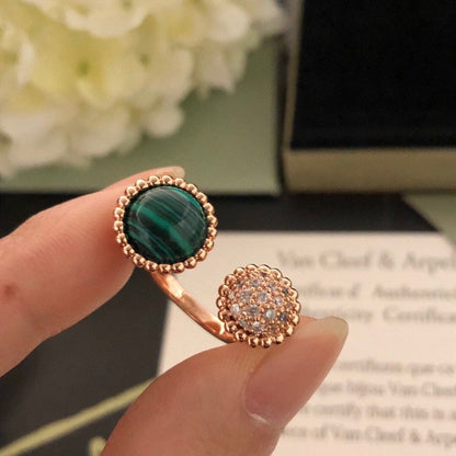 [Everoly JW]PERLEE COULEURS DIAMOND ROSE GOLD BETWEEN THE FINGER RING